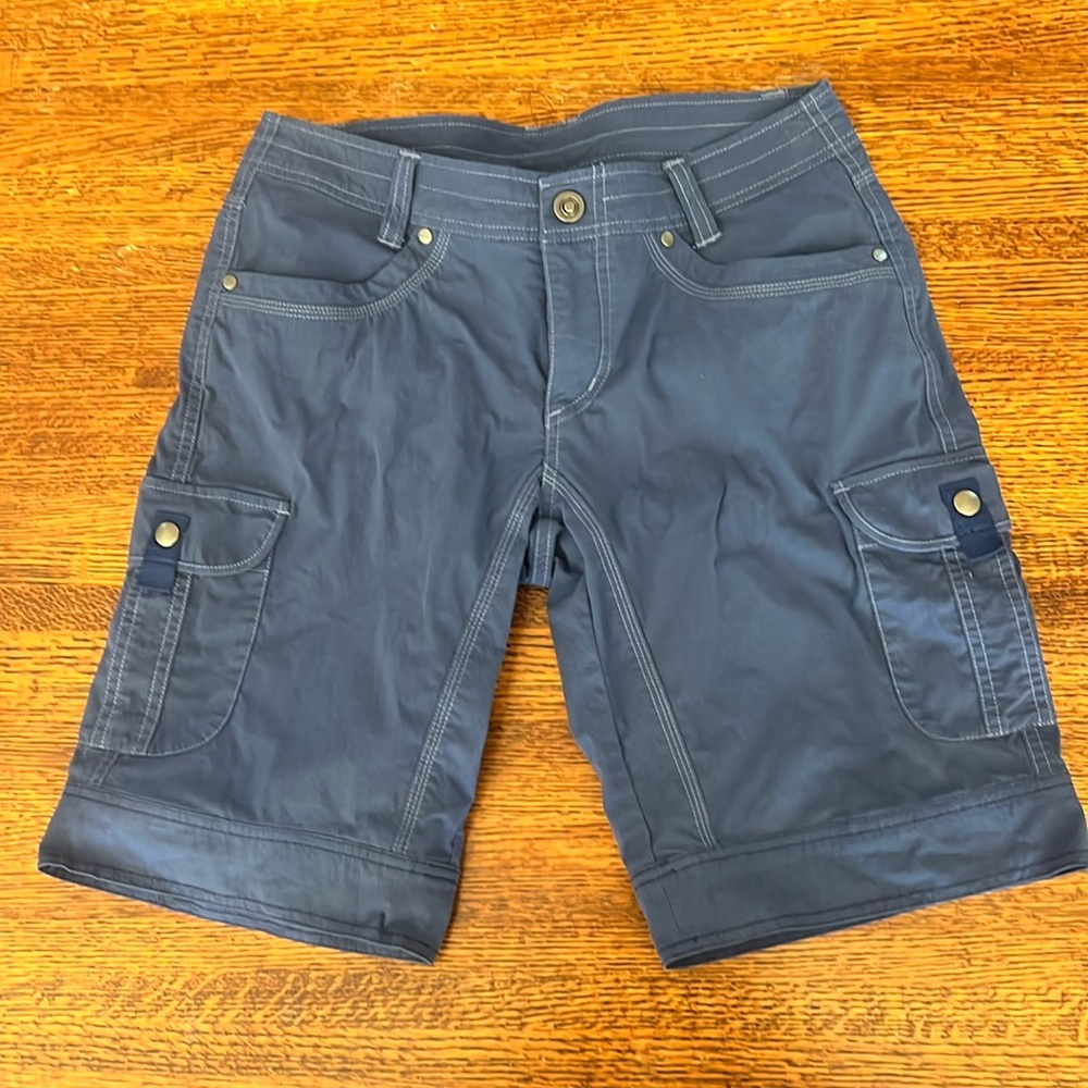 Kuhl Hiking Women’s Bermuda Cargo Shorts Blue Size 4